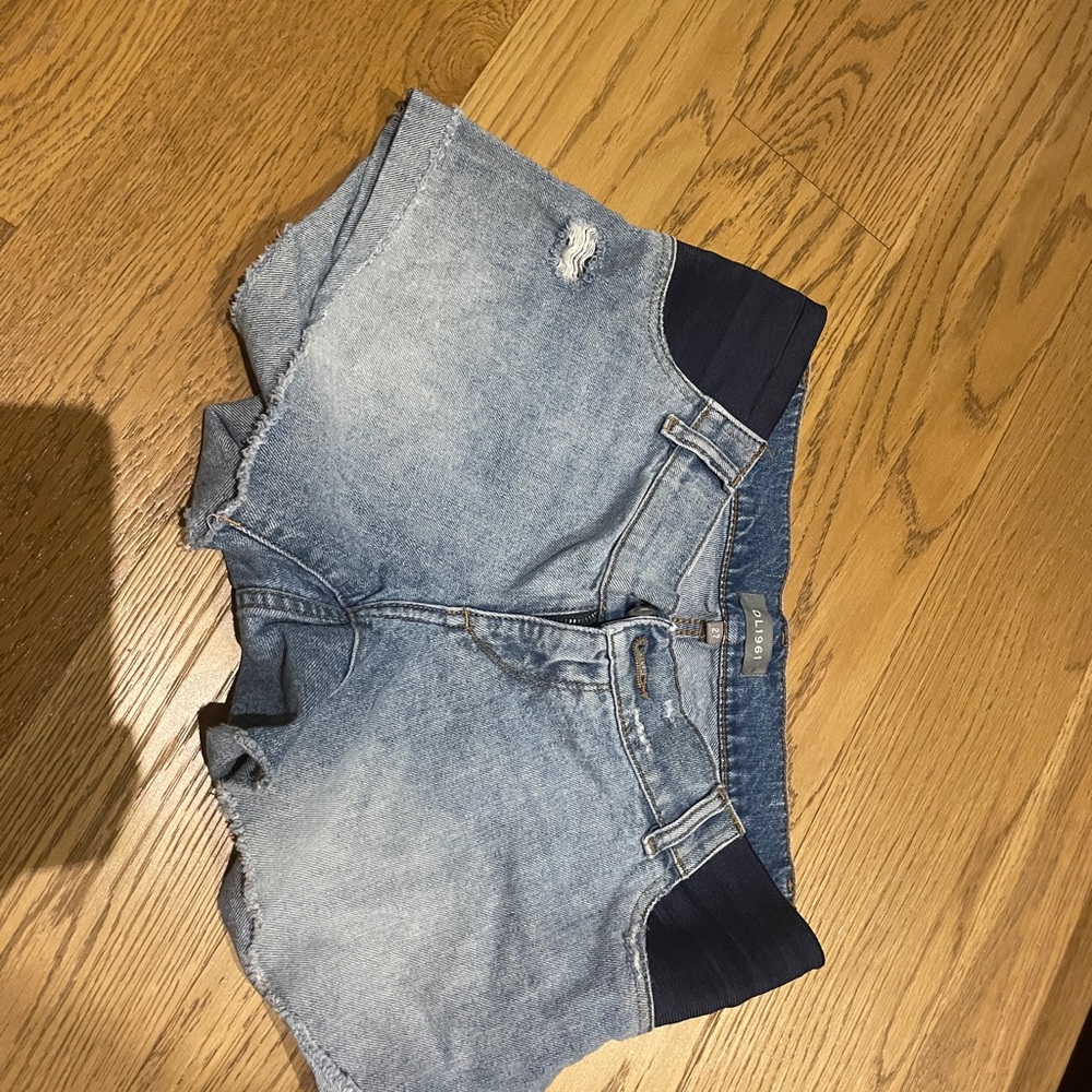 DL1961 Light Blue Denim Shorts
